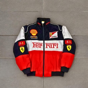 フェラーリ vintage jacket 短丈 Vintage Ferrari Leather Jacket
