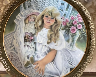 Vintage Knowles Collector Plate: "Anna" by Corinne Layton, 1989