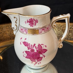 Herend Apponyi Raspberry Porcelain Tea Set | Hand-Painted Floral China Hungary image 11