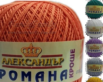 Crochet thread size 10 cotton thread. Yarn Romana. Tatting thread Tatting Cotton. Lace crochet 20/3 DSH