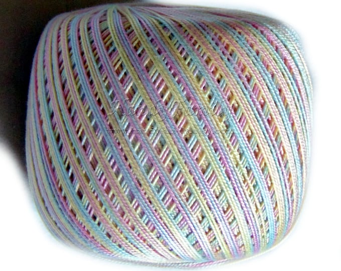 Crochet Cotton 10, YARNART Lily Variegated Cotton Yarn Size 10 Thread 3