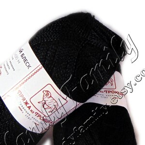 Lyocell Viskose Garn &quot;Silk Shine&quot;&quot; Eukalyptusfaser Eukalyptus Viskose. Luster Garn. Schwarz (0140) Glanzgarn
