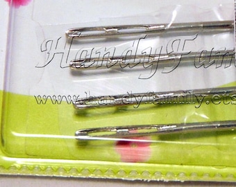 Double Eye Needles 4 pieces Hand Sewing Needle. Handknits sewing needle. Embroidery needle. Ribbon embroidery. 3D embroidery. DSH(P1Al)