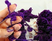 Fancy Fuzzy Yarn Super Astrakhan scarf yarn novelty yarn variegated yarn. Ultra Violet purple (30). DSH(P1)