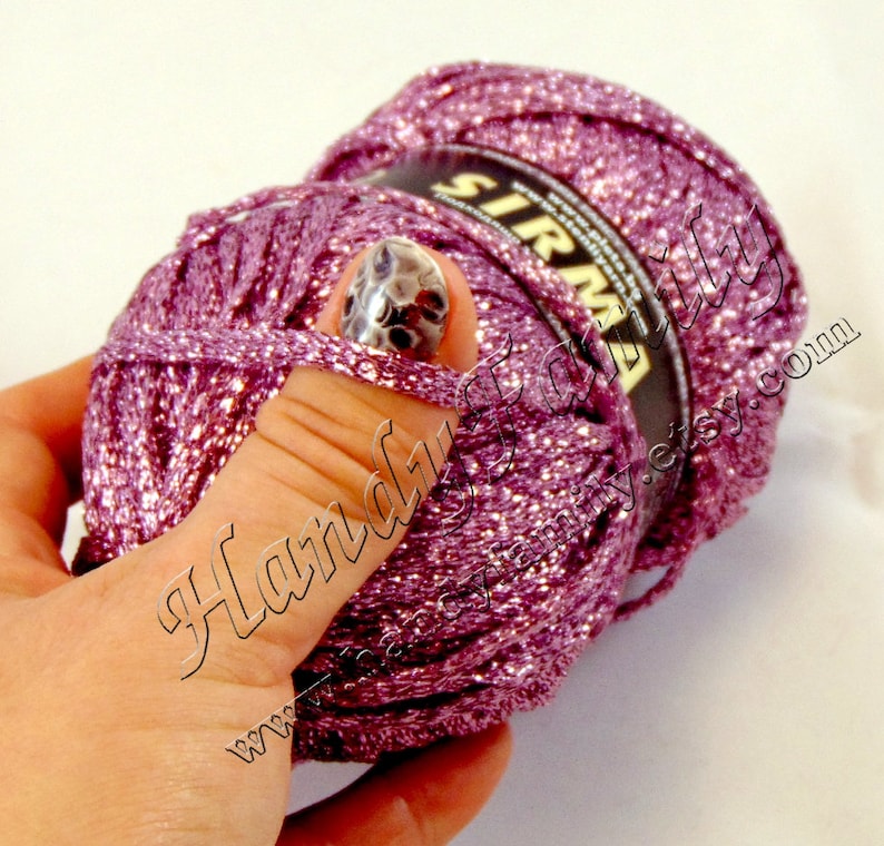 Glitter Yarn Sirma Strip Yarn Band Yarn Trim Yarn Lurex Lame Etsy