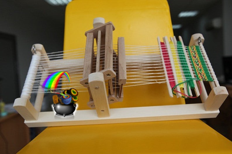 Small Table Loom Child Weaving Loom Learn to weave easy Etsy
