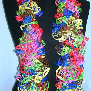 Ruffle scarf. Hand Knitted Scarf: ruffle, flamenco, can can, fantasy, accessories. SALE