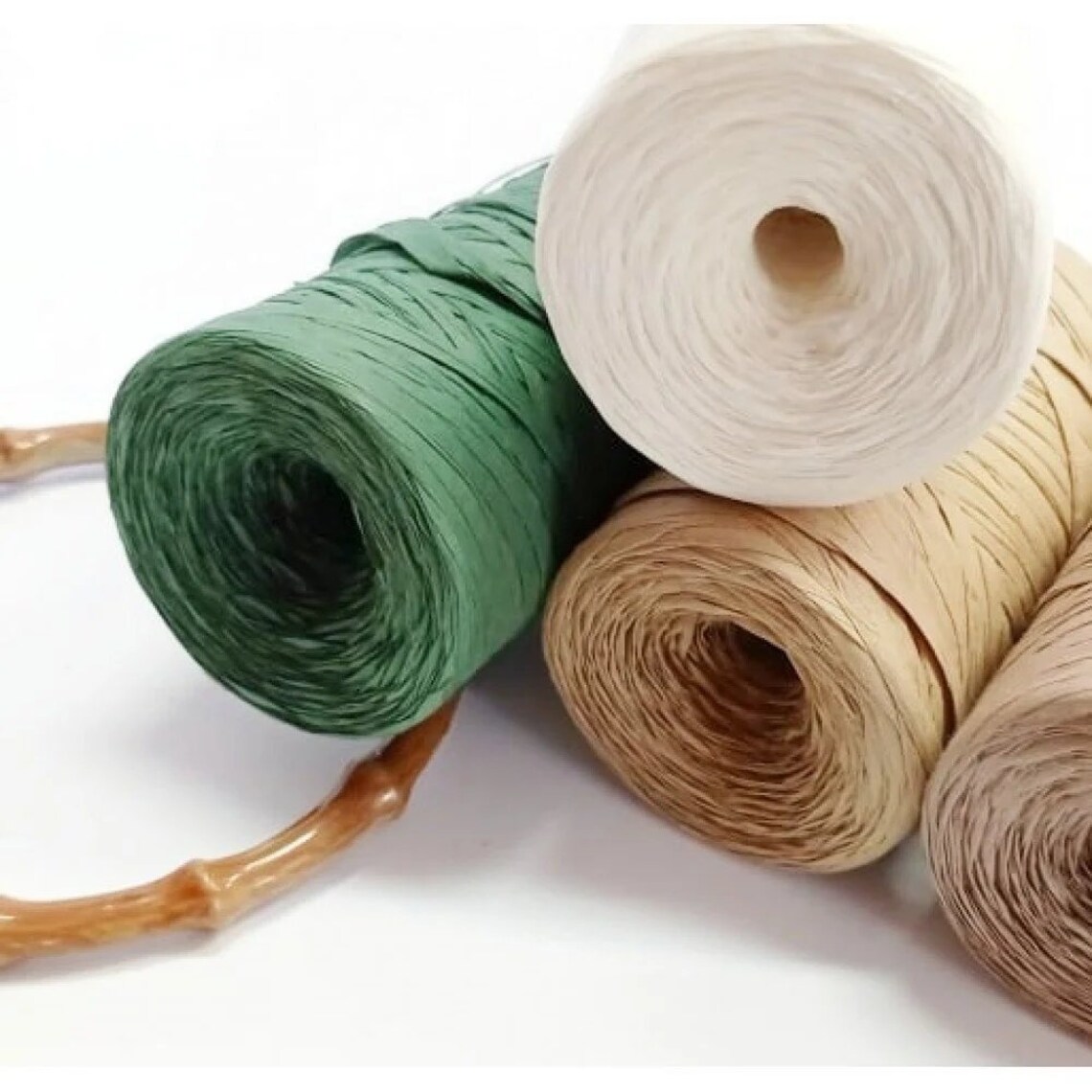 Raffia Summer Natural plant Cellulose Viscose Rayon yarn Etsy