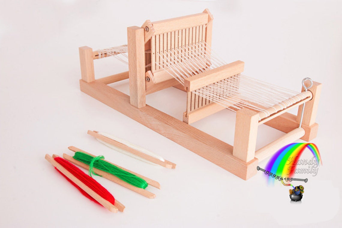 Small Table Loom Child Weaving Loom Learn to weave easy Etsy