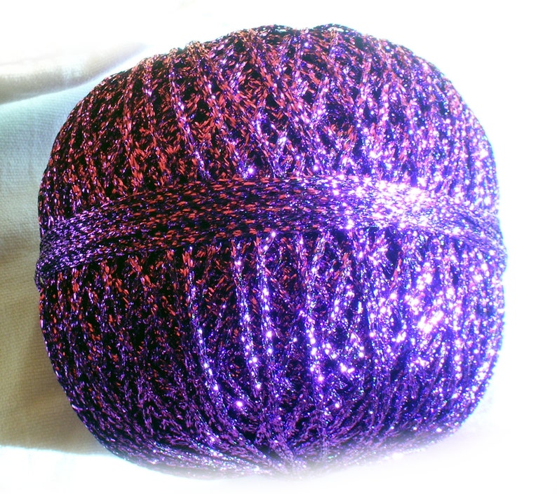 Brocat Crochet yarn. Glitter Yarn Shine sparkle glitter Etsy