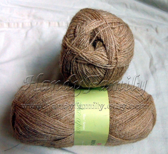 Pehorka Fine Lace weight camel Yarn Eco series 43 Natural colour Dark Camel