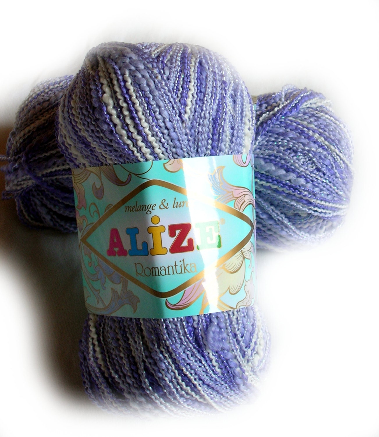 Yarn supplies Boucle yarn multicolor yarn batik yarn. Alize Etsy