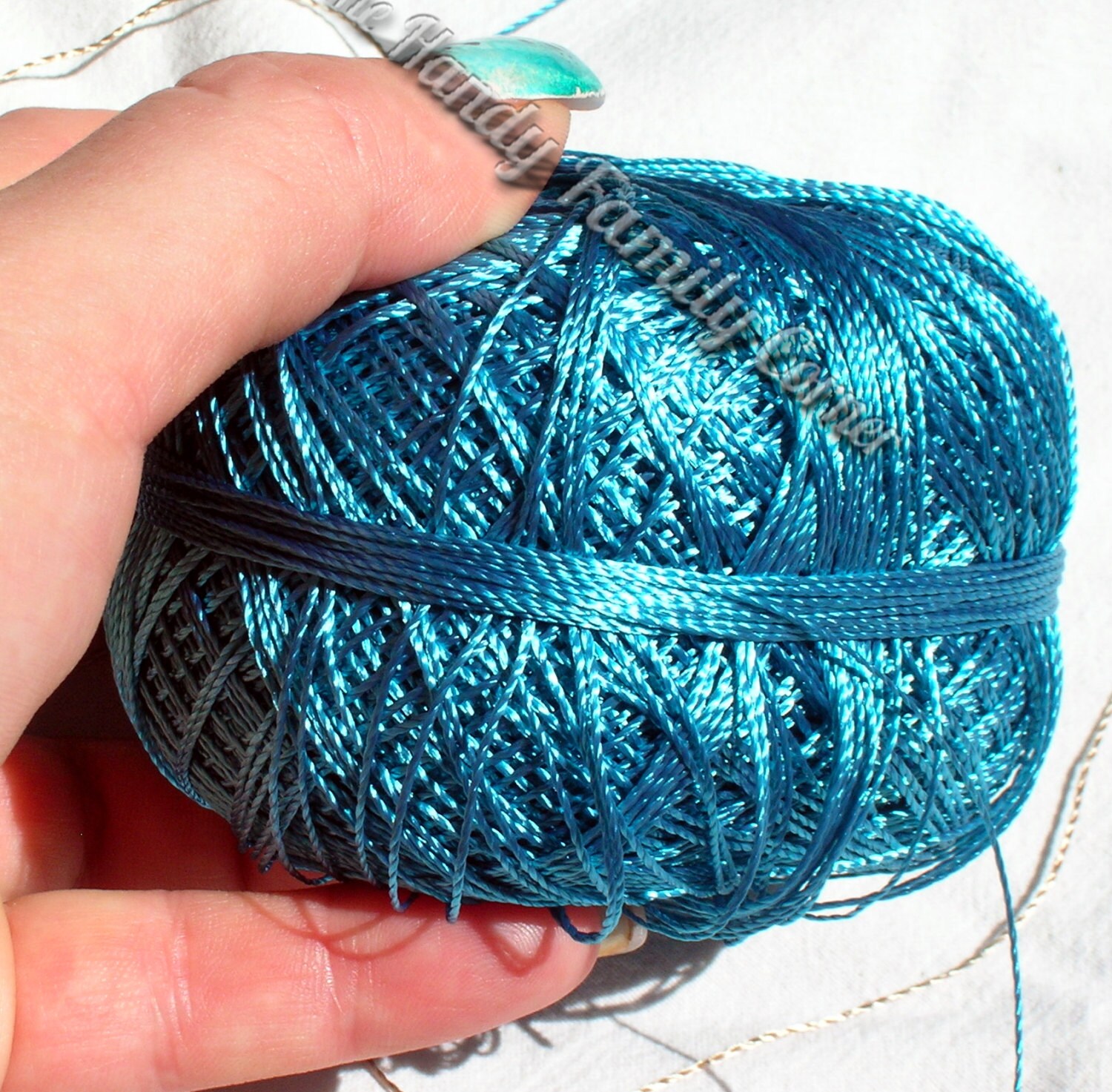Teal color 785 viscose silk yarn knitting lace crochet Etsy