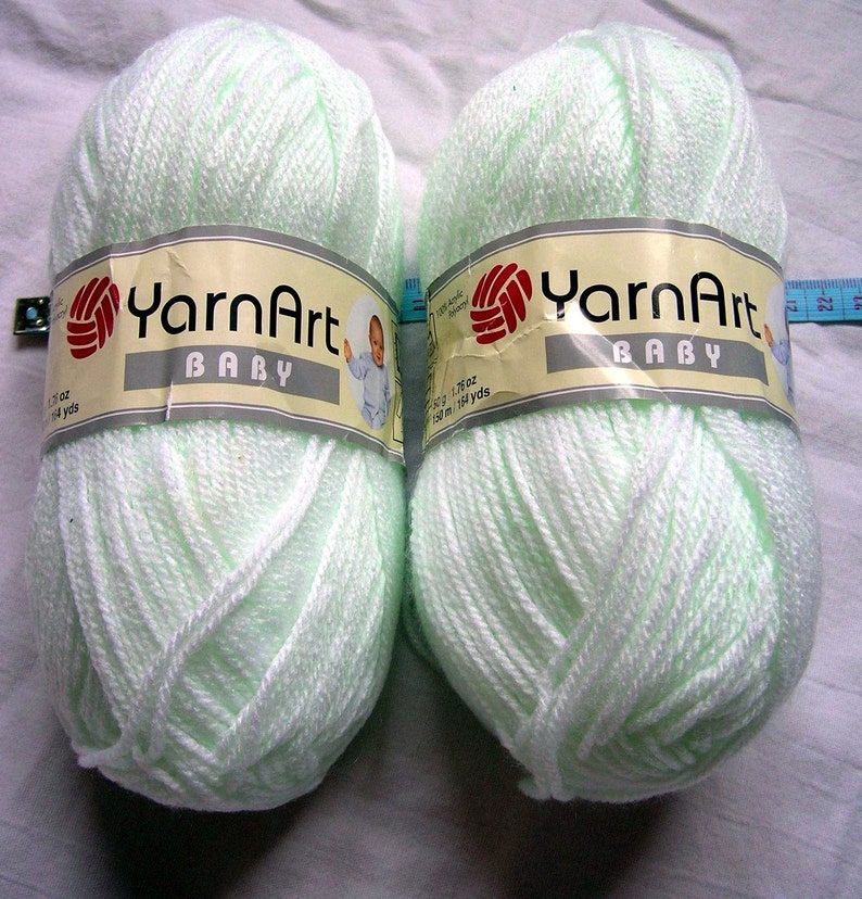 Hypoallergenic Yarn Baby Yarn YarnArt Baby. Light Green. Etsy