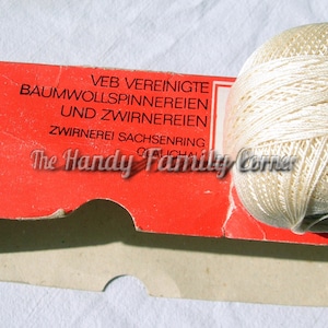 Vintage Häkelgarn 100% Baumwollgarn. Hypoallergen. DDR Klöppel- und Filethäkelgarn Baumwolle Original DDR Baumwolle