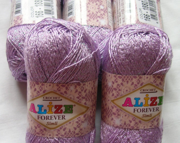 Soft and Sleek Light Hypoallergenic Yarn, Alize Forever Simli Yarn, DK