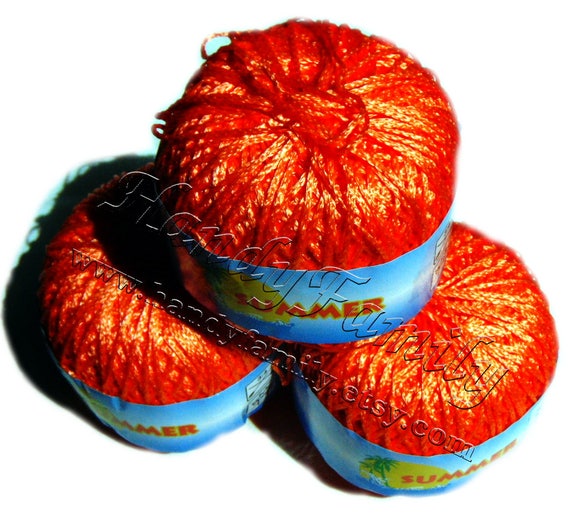 220 Jewellery making Crochet Eq Gothic wedding Rayon type yarn Hypoallergenic Viscose Silk Summer Yarn Koprina Liato Light orange