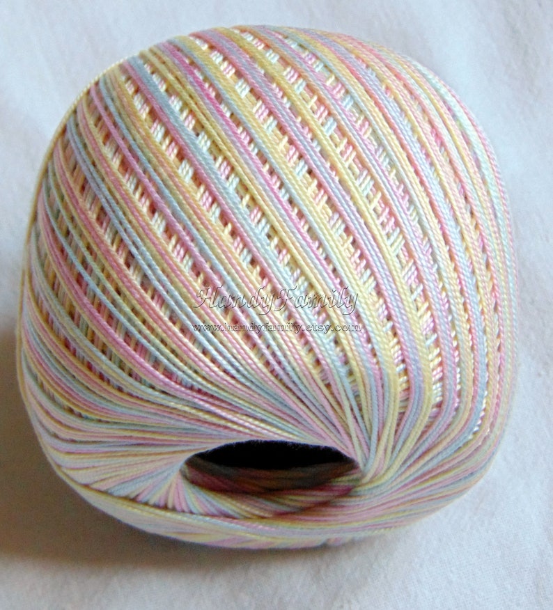 Crochet cotton 10 YARNART Lily variegated cotton yarn size 10 Etsy
