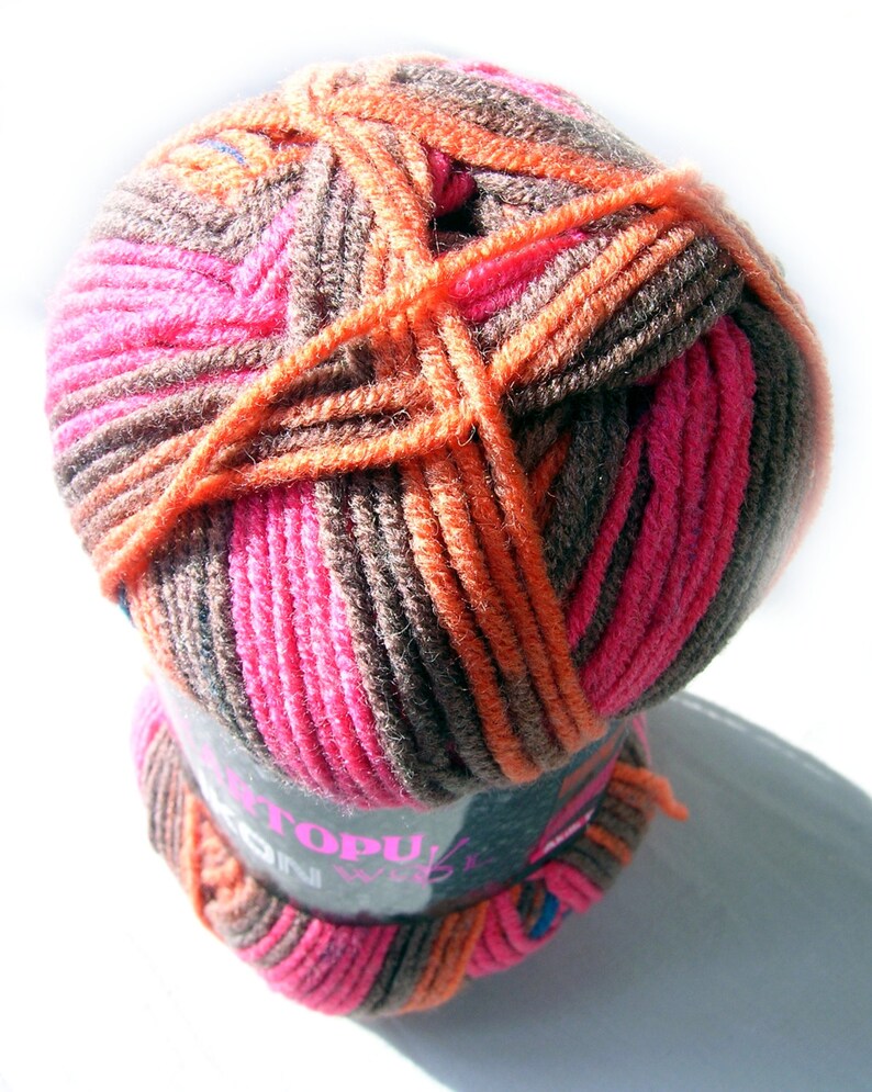 Kartopu Ikon yarn wool blend yarn color H873 multicolor yarn Etsy