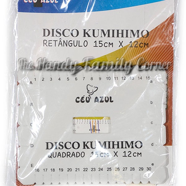 Kumihimo Braissage japonais Disque à tricoter Fournitures Outil de tressage Kumihimo planche Kumihimo métier à tisser rectangle DSH (P5) outil pour perler facile 15x12cm