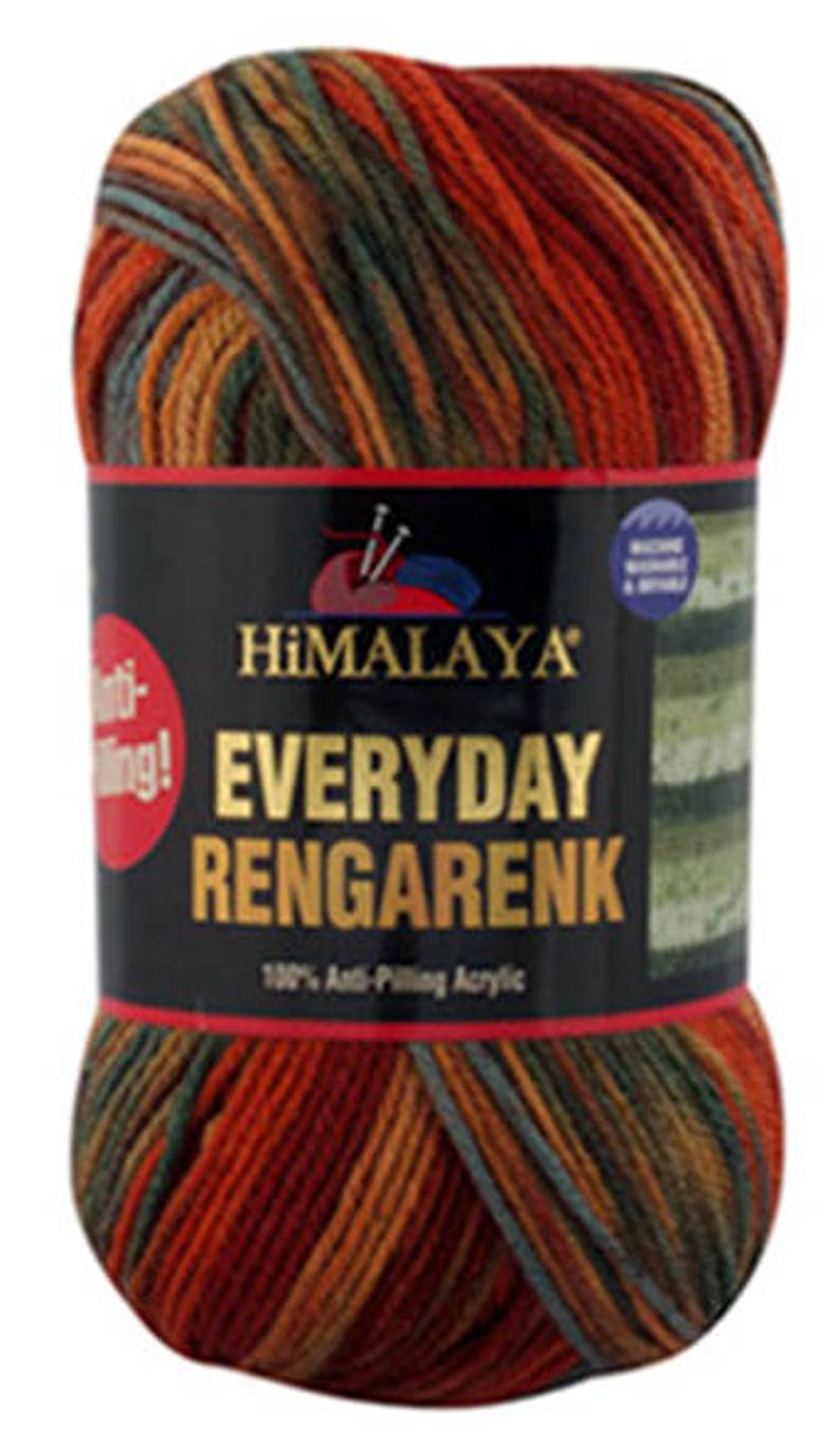 Himalaya EVERYDAY RENGARENK anti-pilling hypoallergenic yarn newborn yarn preemie hat yarn Baby Batik yarn selfstriping Color choice DSH