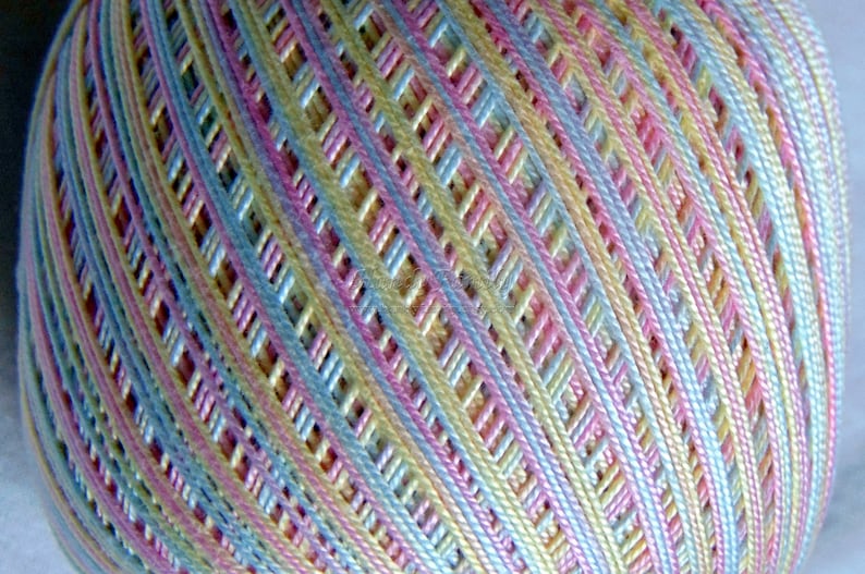 Crochet cotton 10 YARNART Lily variegated cotton yarn size 10 Etsy