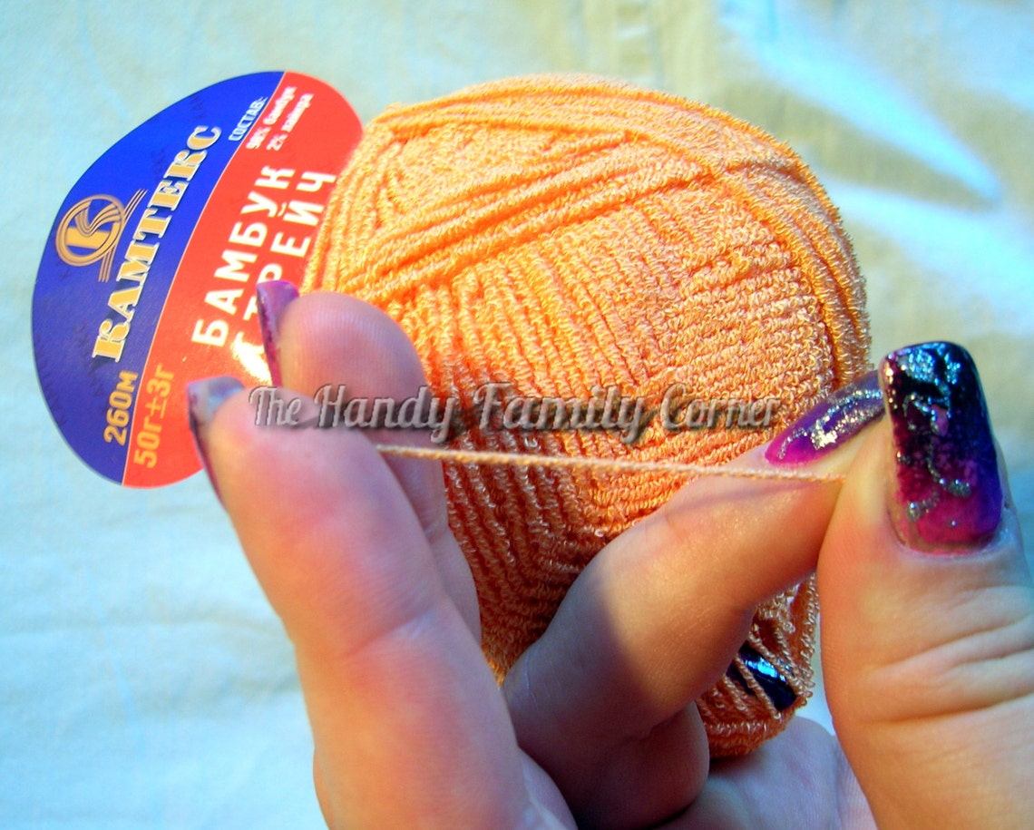 Kamtex Bamboo Stretch Yarn. Bamboo and Lycra Blend. Elastic Etsy