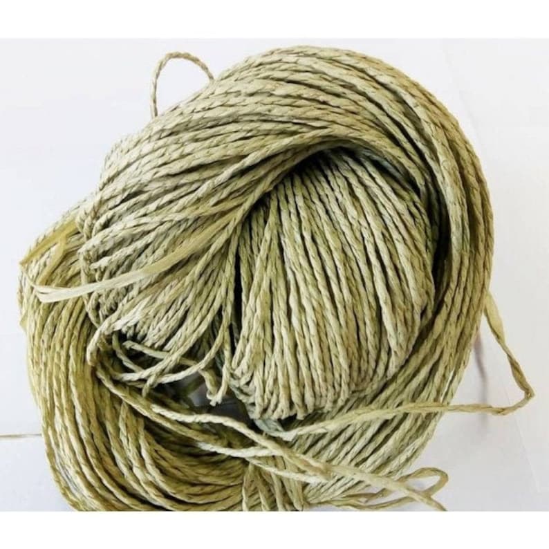 Yarn Raffia Hobbi Natural yarn 100 cellulose eco friendly Etsy