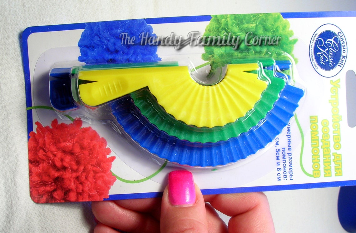 Pom Pom Makers clever Tool for making pompoms set of 3 Etsy