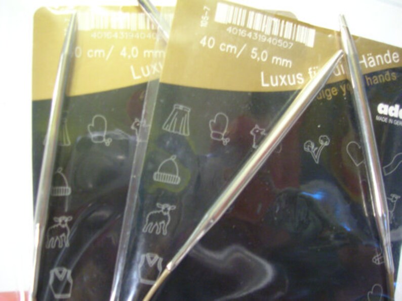 80cm 31.496 4mm US6 UK8 40 cm 15.748 inches Circular Cables 120 cm 47.24 150cm Turbo Addi Premium Knitting Needles 60cm 23.62