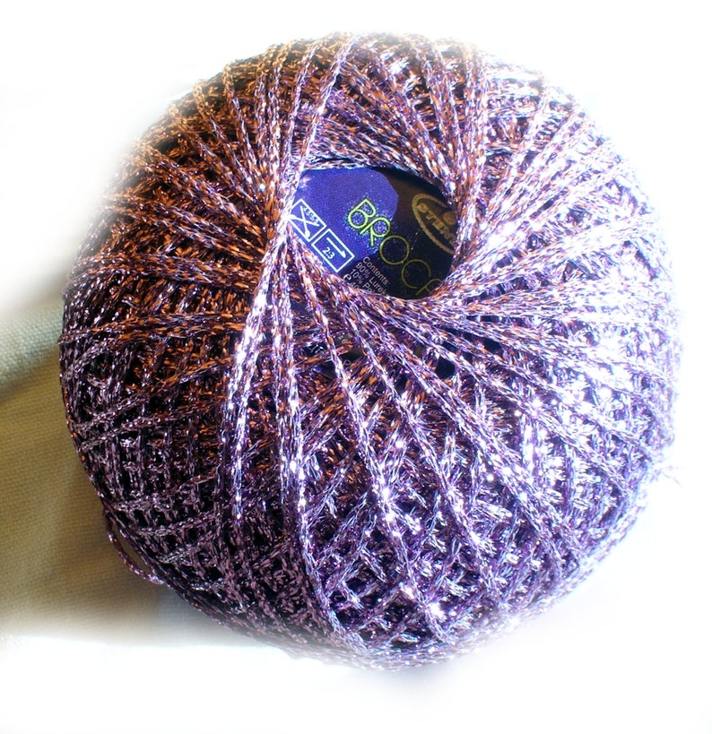 Brocat yarn. Glitter Yarn Shine sparkle yarn lilac 10 Etsy