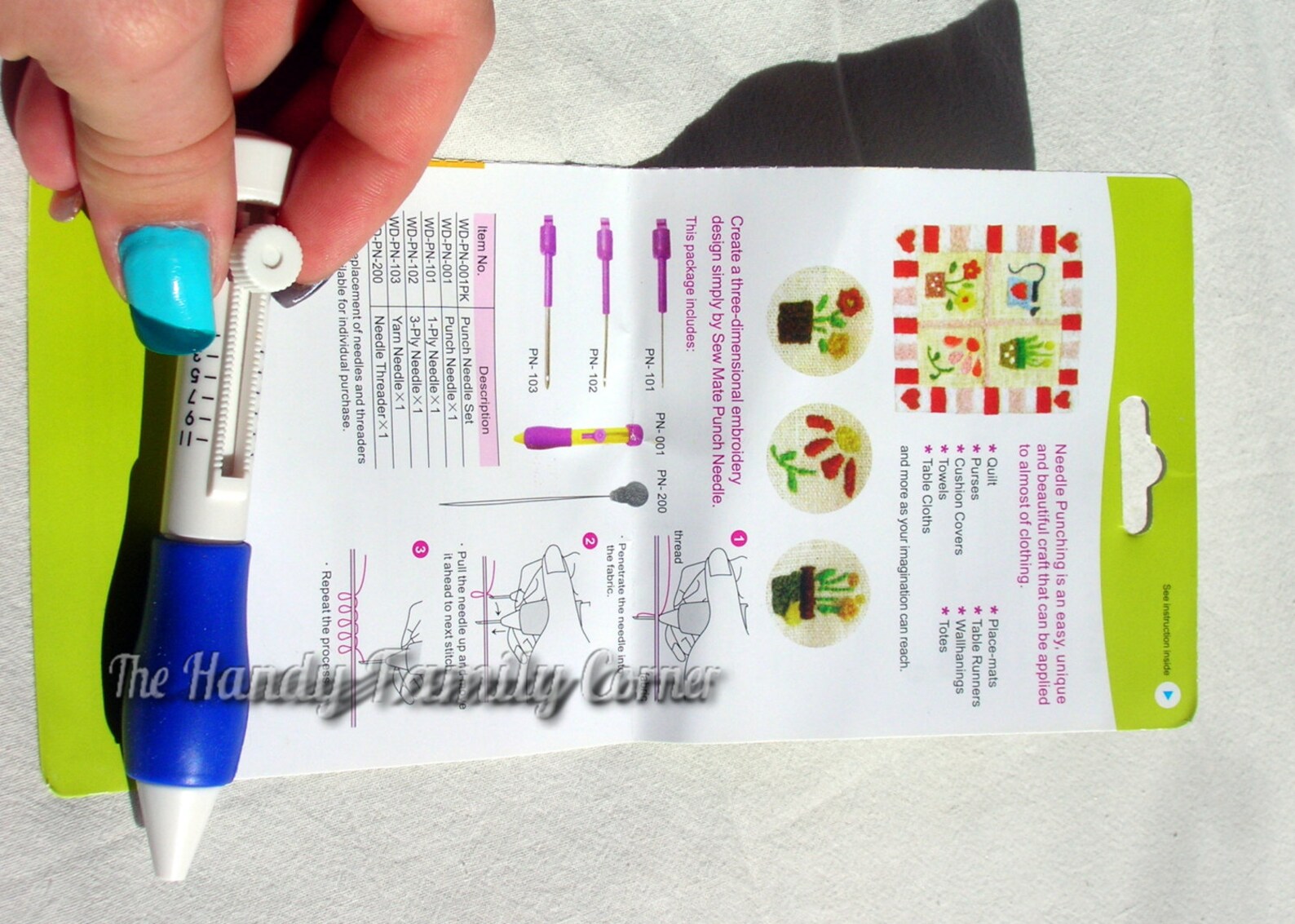 Kit Punch Needle Dimensions - Lot De 3 Kits Complets Avec Aiguilles - Neuf