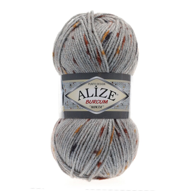 Worsted heavy weight tweed yarn Alize Burcum Punto with small Etsy