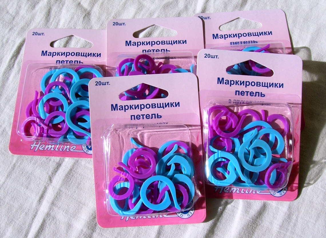 Stitch Markers for Crochet and Knitting. Split Ring Plastic Etsy