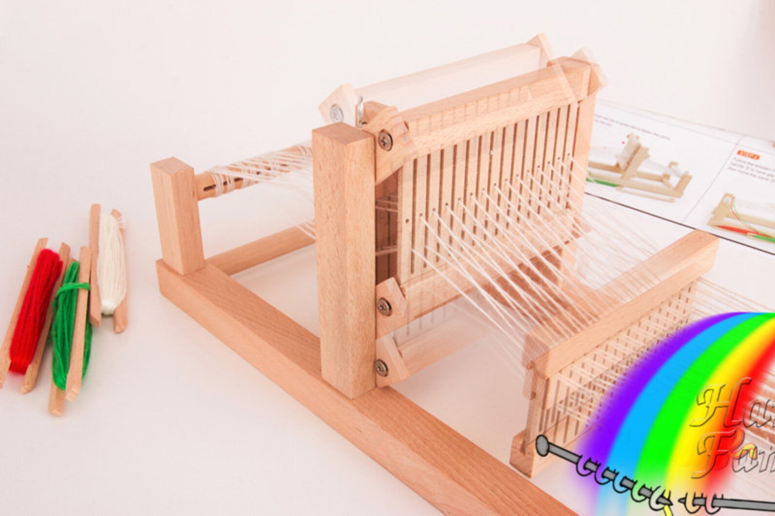 Small Table Loom Child Weaving Loom Learn to weave easy Etsy