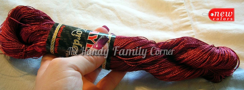 Dark red colour Rayon Natural viscose yarn Artificial silk Summer yarn burgundy color Superfine Lace Ayda Kordent sleek yarn
