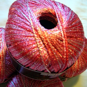 Shining Fancy Novelty Yarn, Himalaya Ishilti. in rosa (10) Eq