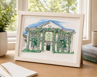 Kappa Delta Sorority House at Ole Miss Bid Day 2026 Print