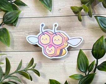 Holografische Combee-vinylsticker! Pokemon-sticker voor dagboekplanner of laptop