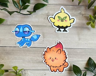 Startersbundel wind en golven !! Pokemon vinyl stickers stickers voor dagboekplanner of laptop