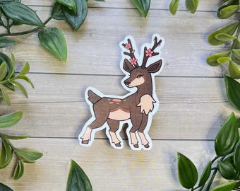 Spring Sawsbuck Vinyl Sticker! Pokemon Decal for Journal Planner or Laptop