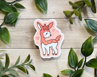 Roze vinylsticker Deerling! Pokemon-sticker voor dagboekplanner of laptop