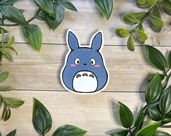 Totoro-vinylsticker! Schattige ghibli-sticker voor dagboekplanner of laptop