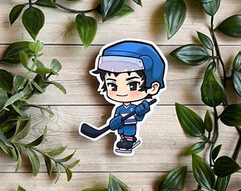 Adesivo in vinile Chibi di Shane Hollander - Heated Rivalry, un gadget adorabile!
