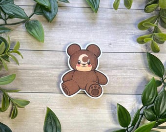 Teddiursa pluche vinylsticker! Leuke Pokemon-sticker voor dagboekplanner of laptop