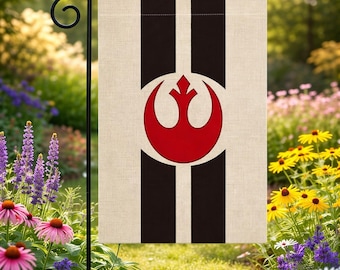 Rebel Alliance Garden Flag Double Sided Flax Nationality Flags Garden Theme Decorative Outdoor Yard Decorative Flags Banner