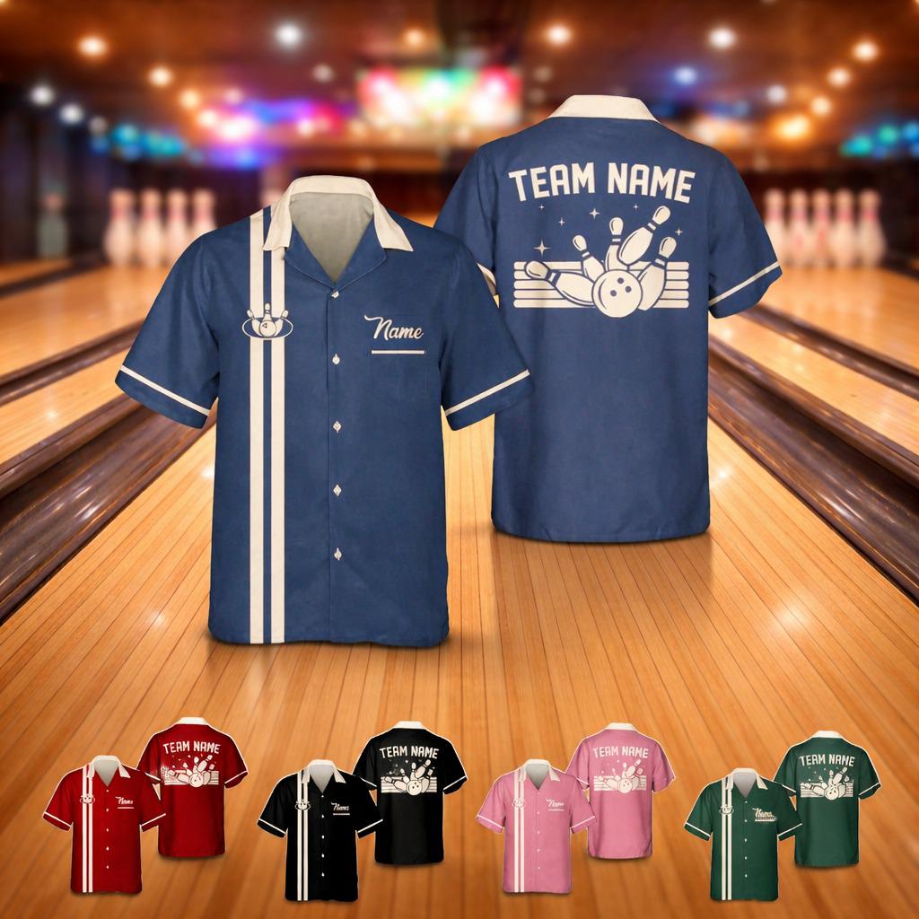 Custom Bowling Shirts Personalized With Name - Team Bowling Jerseys For Men & Women