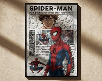 Fat Spider-man Poster, Funny Hero, Parody Print - Etsy Canada