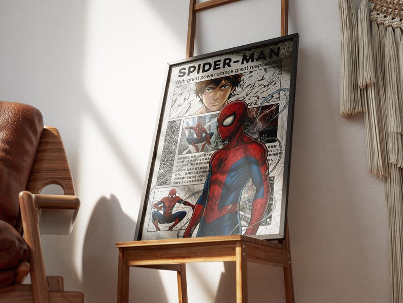 Spider-man Comic Panel Poster | Superhero Wall Art - Etsy