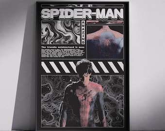Andrew Garfield Spider-Man Poster | Vintage Comic Book Movie Wall Art